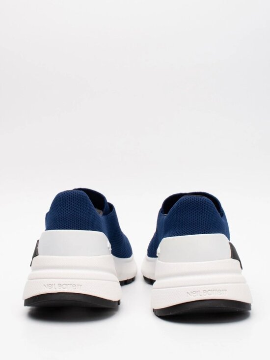 Neil Barrett Men Bolt Sneakers in Blue  ($559) main image 5